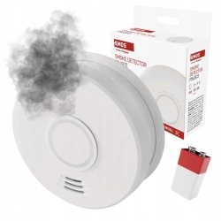 Detektor dymu EMOS bezprzewodowy optyczno-dźwiękowy P56503