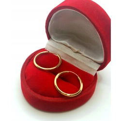 Złote kolczyki kółka Pr.585 W:0,54gr Średnica 1,7cm