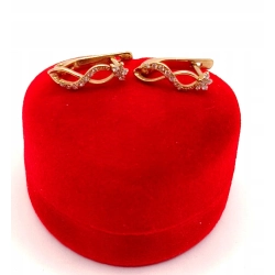 Złote kolczyki Nieskończoność PR.375 W:1,94gr InterSKLEP