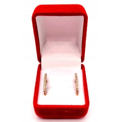 Złote kolczyki z Cyrkoniami PR.375 W:1,79gr InterSKLEP