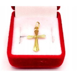 Złota zawieszka Krzyżyk PR.585 W:0,32gr InterSKLEP