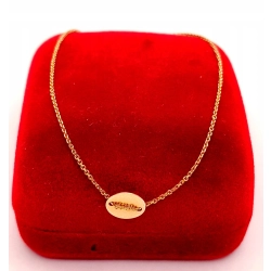 Złota bransoletka celebrytka z kółkiem PR.585 W:0,88gr Dł.18cm InterSKLEP