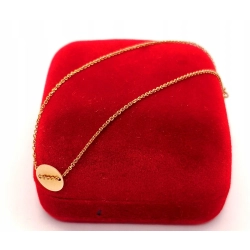 Złota bransoletka celebrytka z kółkiem PR.585 W:0,88gr Dł.18cm InterSKLEP