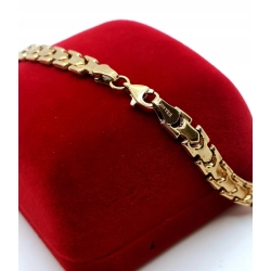 Złoty łańcuszek naszyjnik YES Pr.333 W:13,95gr Dł:50cm szer:5mm