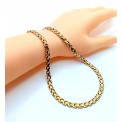 Złoty łańcuszek naszyjnik YES Pr.333 W:13,95gr Dł:50cm szer:5mm