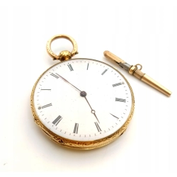 Złoty zegarek kieszonkowy Czapecki i Pateck Pr.750 W:53gr XIX WIEK