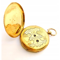 Złoty zegarek kieszonkowy Czapecki i Pateck Pr.750 W:53gr XIX WIEK
