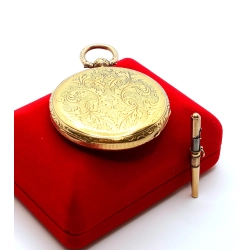 Złoty zegarek kieszonkowy Czapecki i Pateck Pr.750 W:53gr XIX WIEK