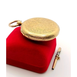 Złoty zegarek kieszonkowy Czapecki i Pateck Pr.750 W:53gr XIX WIEK