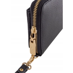 OCHNIK portfel skóra naturalna czarny - kobieta InterSKLEP okazja