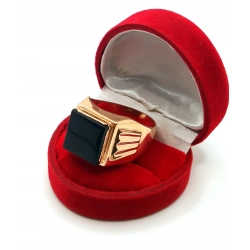 Złoty sygnet męski z Onyksem PR.583 W:12,62gr R.33 InterSKLEP