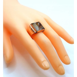 Złoty sygnet męski z Agatem PR.583 W:16,12gr R.25 InterSKLEP