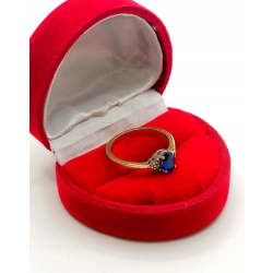 Złoty pierścionek z Cyrkoniami PR.585 W:1,98gr R.11 InterSKLEP