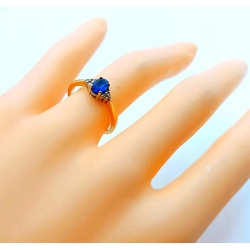 Złoty pierścionek z Cyrkoniami PR.585 W:1,98gr R.11 InterSKLEP