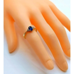 Złoty pierścionek z Cyrkoniami PR.585 W:1,98gr R.11 InterSKLEP