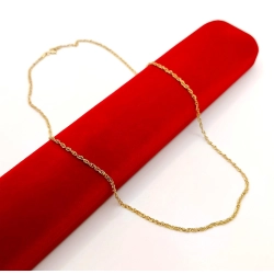 Złoty łańcuszek Kręcony PR.585 W:1,31gr Dł.46,5cm InterSKLEP