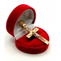 Złota zawieszka Krzyż z Chrystusem PR.585 W:9,52gr InterSKLEP