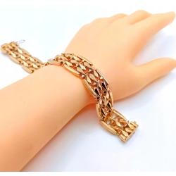 Złota bransoletka szeroka PR.750 W:30,60gr Dł.19,5cm InterSKLEP