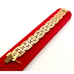 Złota bransoletka szeroka PR.750 W:30,60gr Dł.19,5cm InterSKLEP