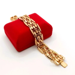 Złota bransoletka szeroka PR.750 W:30,60gr Dł.19,5cm InterSKLEP