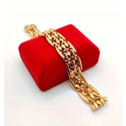 Złota bransoletka szeroka PR.750 W:30,60gr Dł.19,5cm InterSKLEP