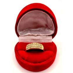 Złoty pierścionek z Cyrkoniami PR.585 W:3,60gr R.19 InterSKLEP