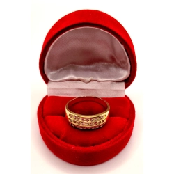 Złoty pierścionek z Cyrkoniami PR.585 W:3,60gr R.19 InterSKLEP