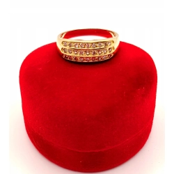 Złoty pierścionek z Cyrkoniami PR.585 W:3,60gr R.19 InterSKLEP