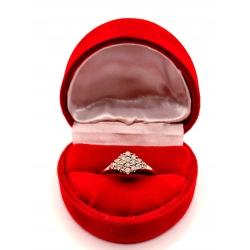 Złoty pierścionek z Cyrkoniami PR.585 W:1,45gr R.17 InterSKLEP