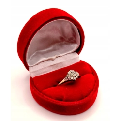 Złoty pierścionek z Cyrkoniami PR.585 W:1,45gr R.17 InterSKLEP