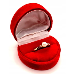 Złoty pierścionek z Perłą PR.333 W:1,16gr R.19 InterSKLEP