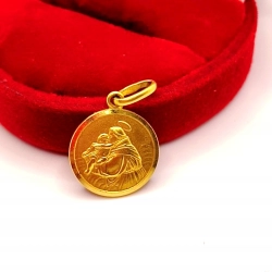 Złota zawieszka medalik ze Św. Antonim PR.750 W:2,25gr InterSKLEP