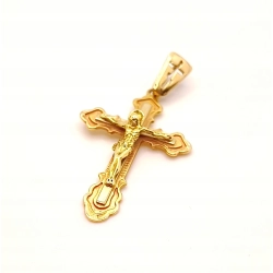 Złota zawieszka Krzyż z Chrystusem PR.583 W:3,03gr InterSKLEP