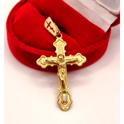 Złota zawieszka Krzyż z Chrystusem PR.583 W:3,03gr InterSKLEP