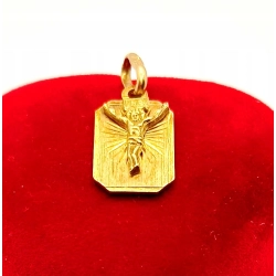 Złota zawieszka medalik z Chrystusem PR.583 W:2,07gr InterSKLEP