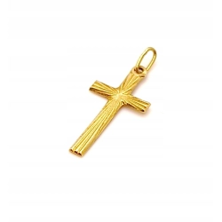 Złota zawieszka Krzyżyk PR.583 W:0,49gr InterSKLEP