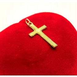Złota zawieszka Krzyżyk PR.583 W:0,49gr InterSKLEP
