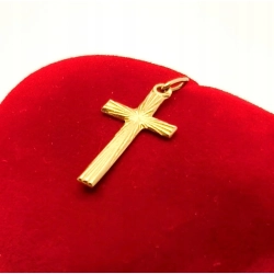 Złota zawieszka Krzyżyk PR.583 W:0,49gr InterSKLEP