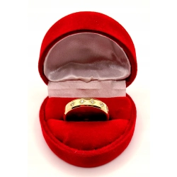 Złota obrączka z Cyrkoniami PR.585 W:5,36gr R.21 InterSKLEP