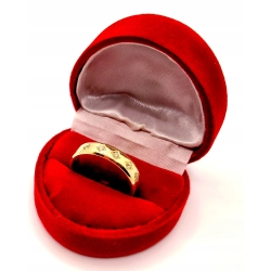 Złota obrączka z Cyrkoniami PR.585 W:5,36gr R.21 InterSKLEP