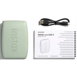 Drukarka natychmiastowa Fujifilm Instax mini Link 3 Bluetooth USB Zielony