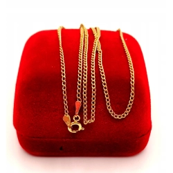 Złoty łańcuszek Pancerka PR.585 W:1,24gr Dł.53cm InterSKLEP