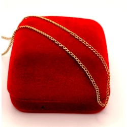 Złoty łańcuszek Pancerka PR.585 W:1,24gr Dł.53cm InterSKLEP