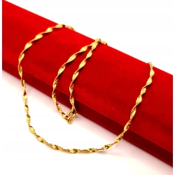 Złoty łańcuszek Singapur PR.585 W:3,80gr Dł.45,5cm InterSKLEP