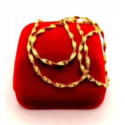 Złoty łańcuszek Singapur PR.585 W:3,80gr Dł.45,5cm InterSKLEP