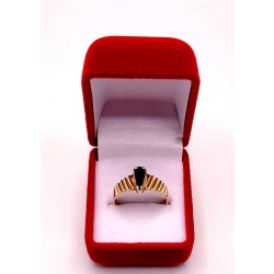 Złoty pierścionek z Onyksem PR.583 W:2,52gr R.16 InterSKLEP