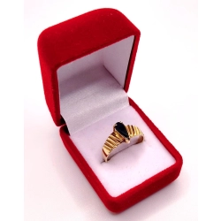 Złoty pierścionek z Onyksem PR.583 W:2,52gr R.16 InterSKLEP