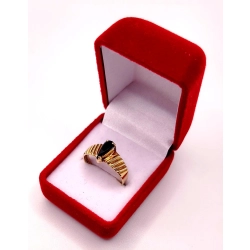 Złoty pierścionek z Onyksem PR.583 W:2,52gr R.16 InterSKLEP