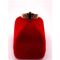 Złoty pierścionek z Onyksem PR.583 W:2,52gr R.16 InterSKLEP