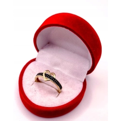 Złoty pierścionek Serce PR.585 W:2,20gr R.17 InterSKLEP